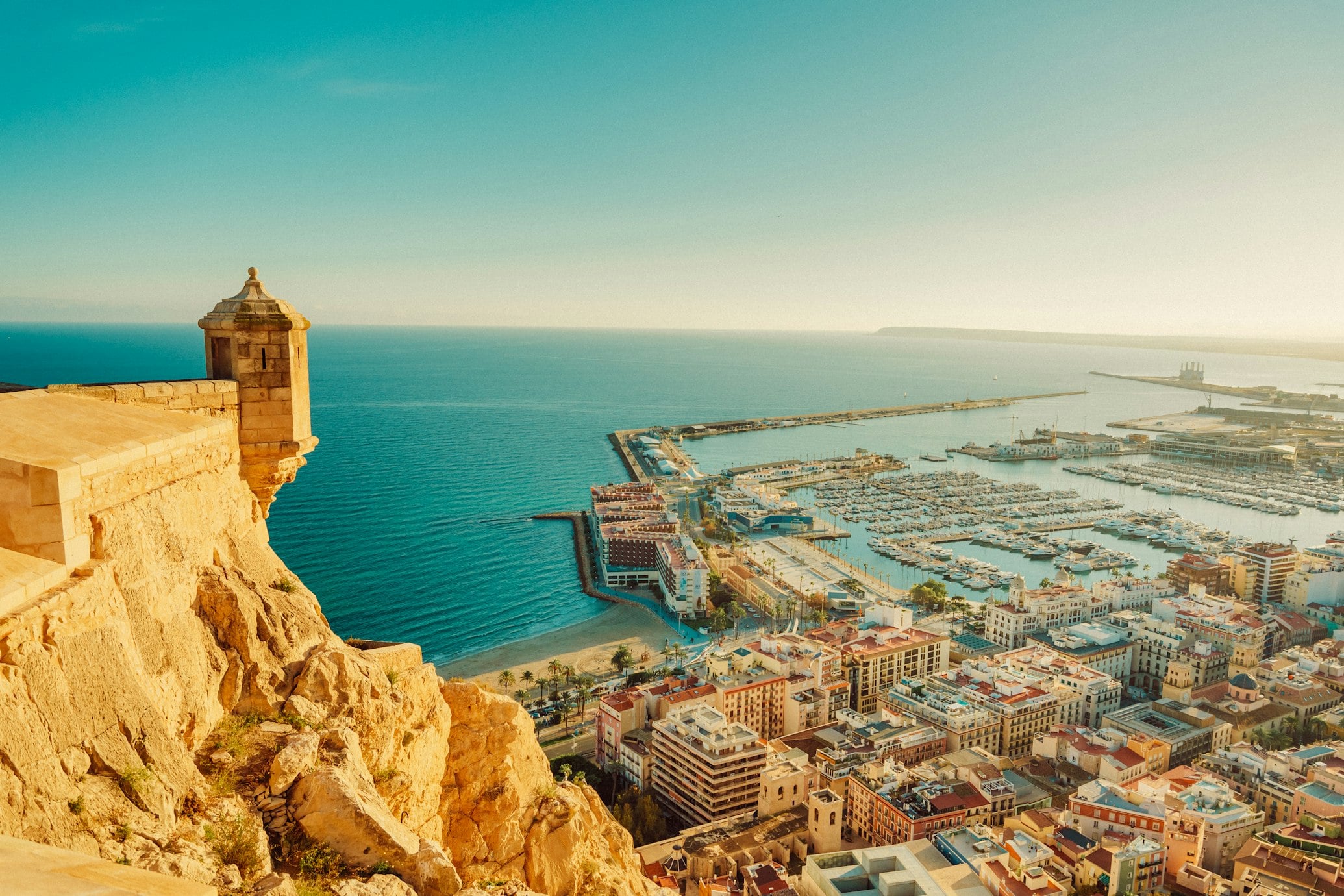 Alicante harbour and the Costa Blanca — home of Suelto in Spain